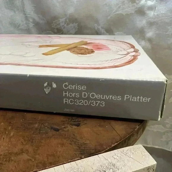 Vintage Mikasa Crystal Cerise Hors D’Oeuvres Platter RC320/373 - Picture 3 of 6